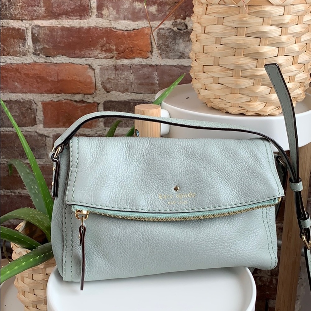 Kate Spade Jackson street blue leather crossbody